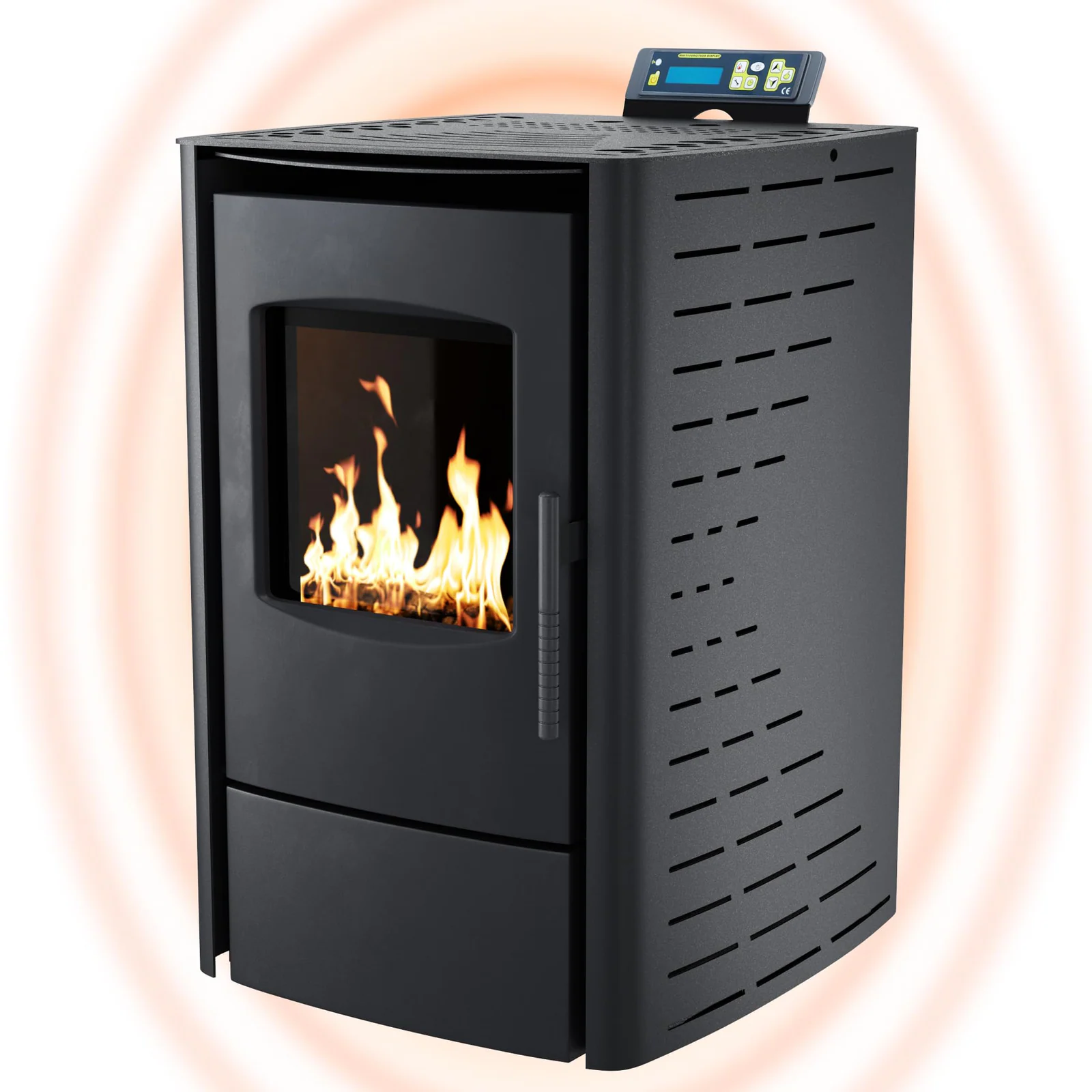 Nemaxx P12 Pelletofen Pelletkamin Pelletkaminofen 13,6 kW Kaminofen