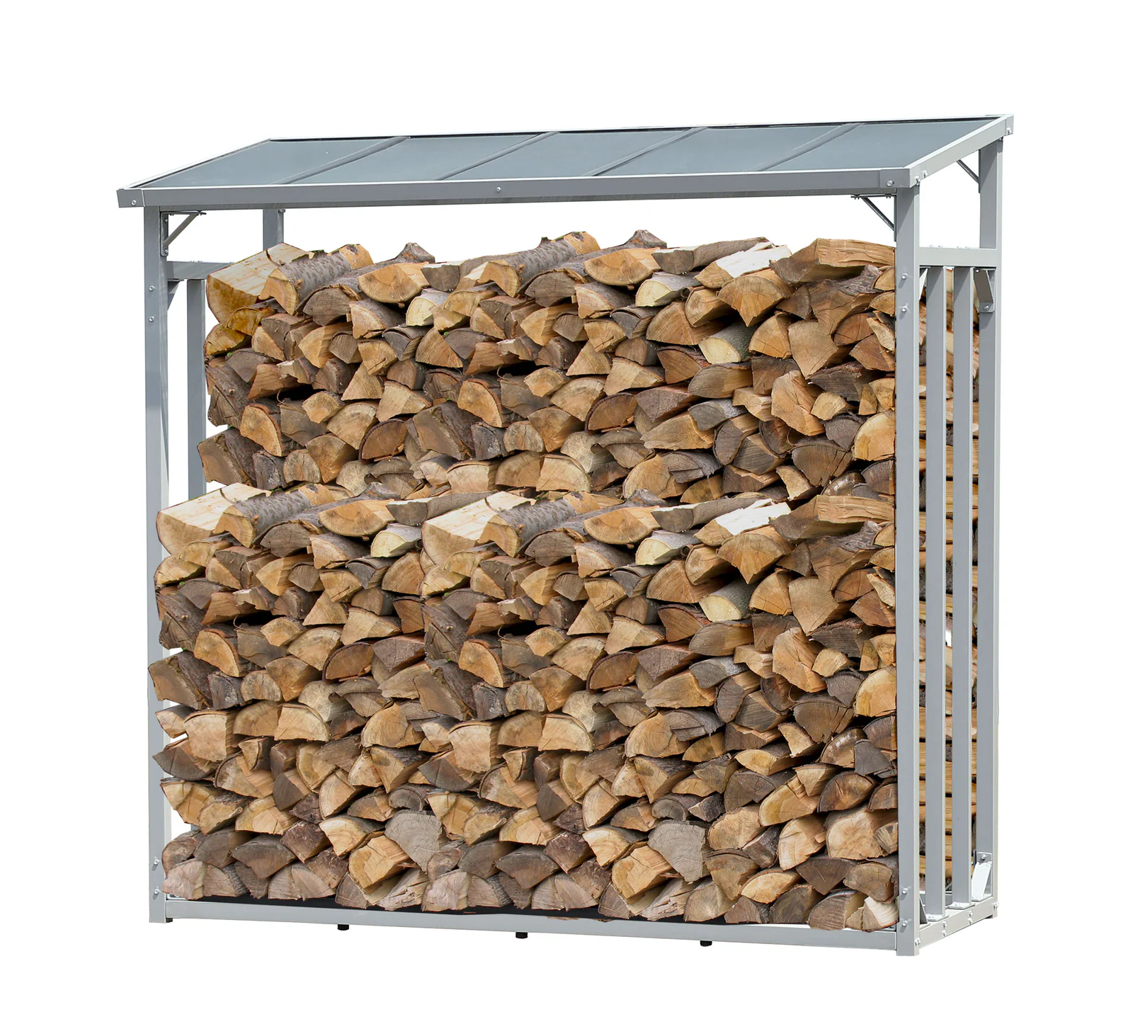 Metall Kaminholzregal Anthrazit XXL 185 x 70 x 185 cm Garten Kaminholzunterstand 2,3 m³ Kaminholzlager Stapelhilfe Aussen