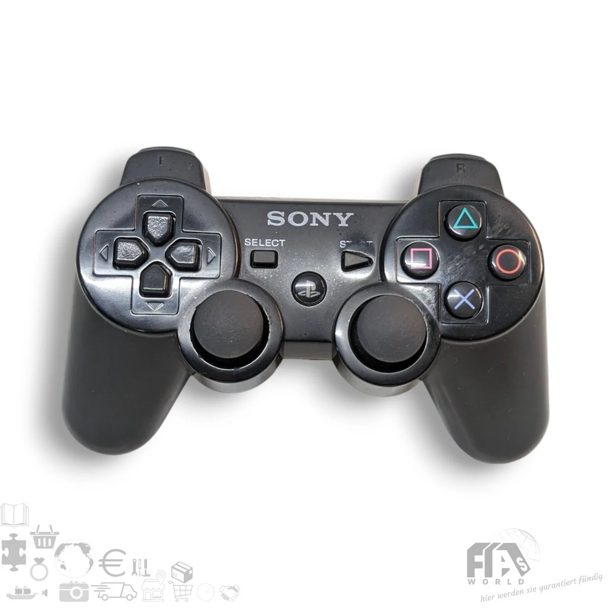 PS3 - Konsole FAT 80GB #schwarz + 10 Spiele + 2 Original Controller (gebraucht) USK18