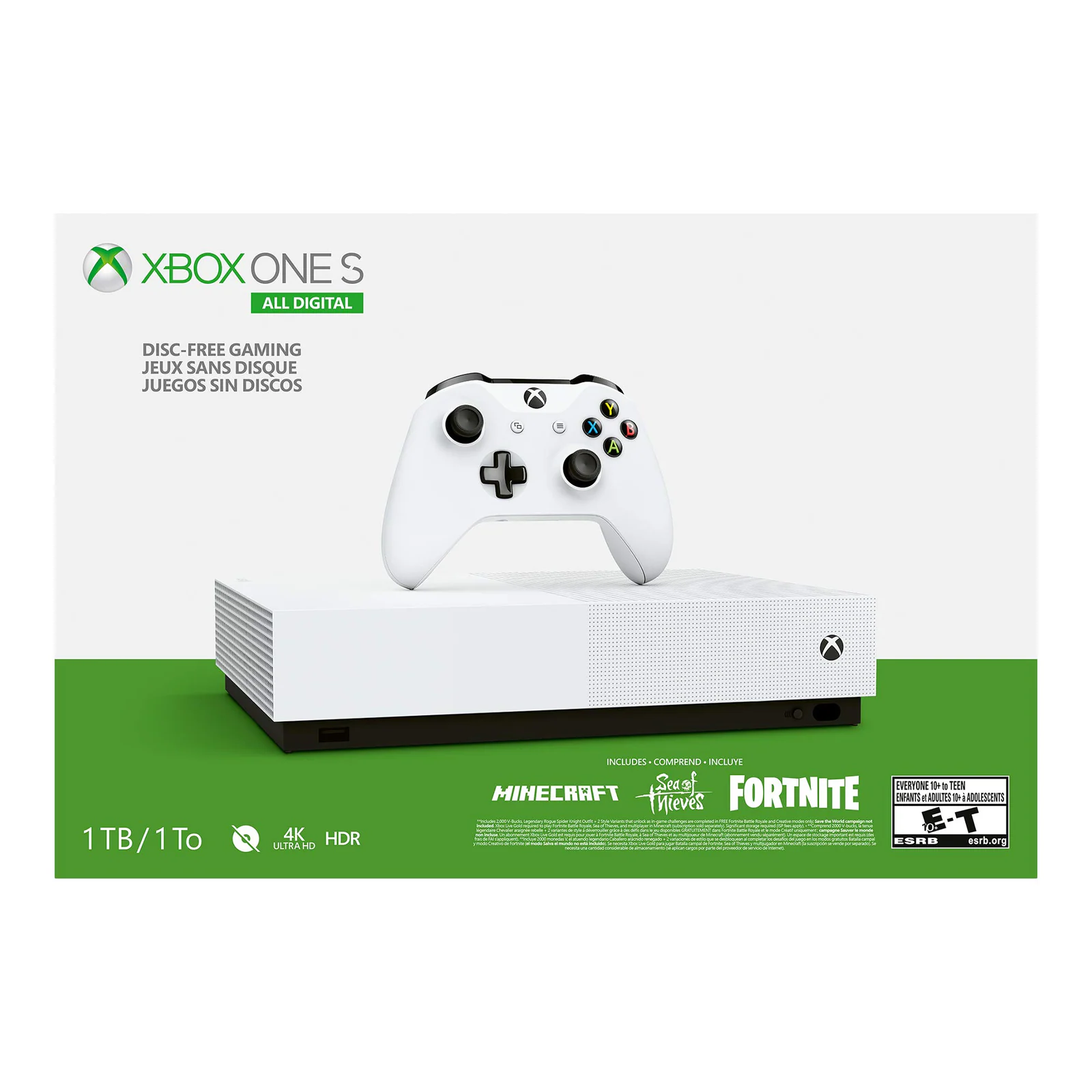 Xbox One - Konsole Slim 1TB All Digital #weiß + Original Controller (sehr guter Zustand) (gebraucht)