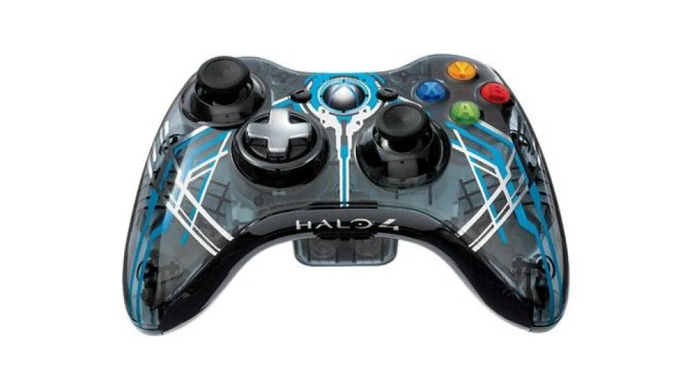 Xbox 360 - Konsole Slim 320GB #Halo 4 Edition + Original Controller + Zubehör (ohne Spiel) (gebraucht)