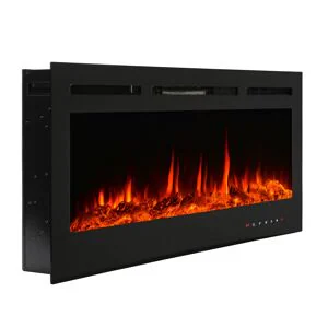 RICHEN Fiamma 68" Elektrokamin - Elektrischer Einbaukamin mit Heizung 1000/2000 W