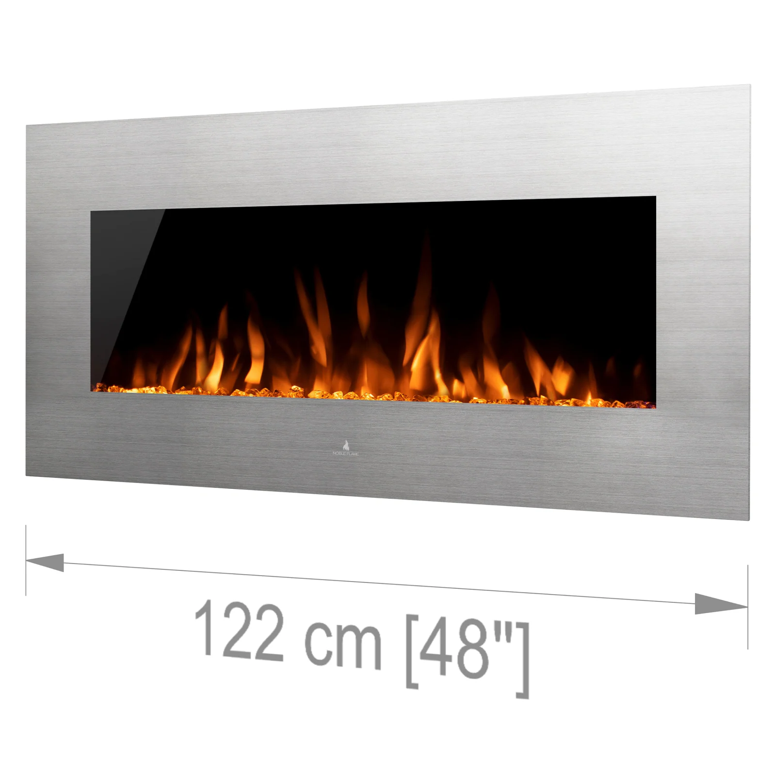 Noble Flame VEGAS Schwarz: 1380 [Elektro Wandkamin]