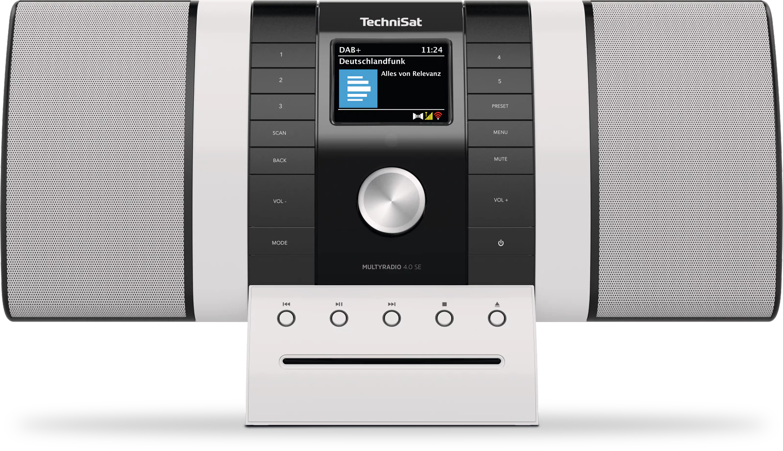 TechniSat MULTYRADIO Kompaktanlage 4.0 Schwarz/Weiß
