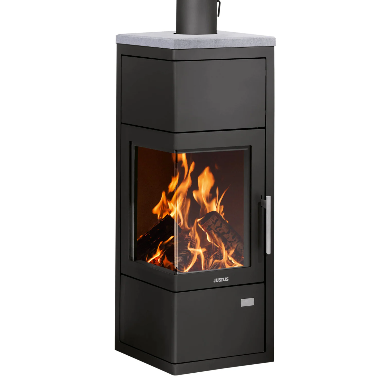 Justus Kaminofen Diego Wärme+ Schwarz 6 kW EEK: A