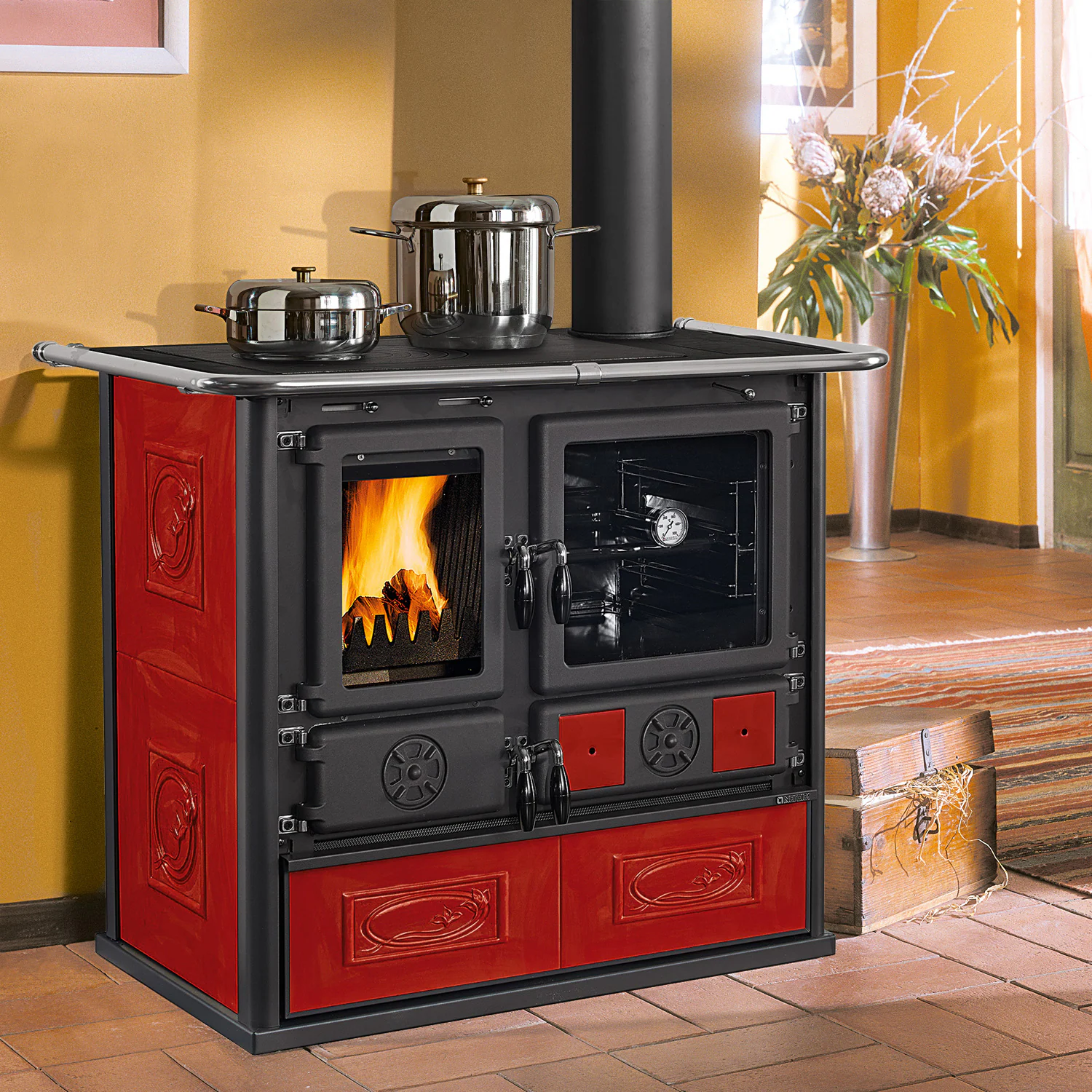 La Nordica Küchenherd Rosa Bordeaux 8,4 kW