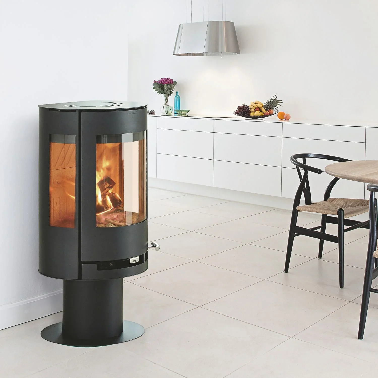 Aduro Kaminofen 9.3 mit Aduro Tronic Stahl Schwarz 6 kW EEK: A+