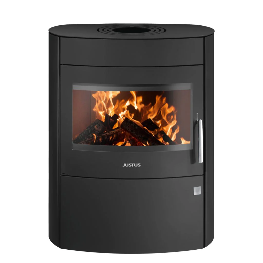 Justus Kaminofen Agero 2.0 Stahl Schwarz 7 kW EEK: A