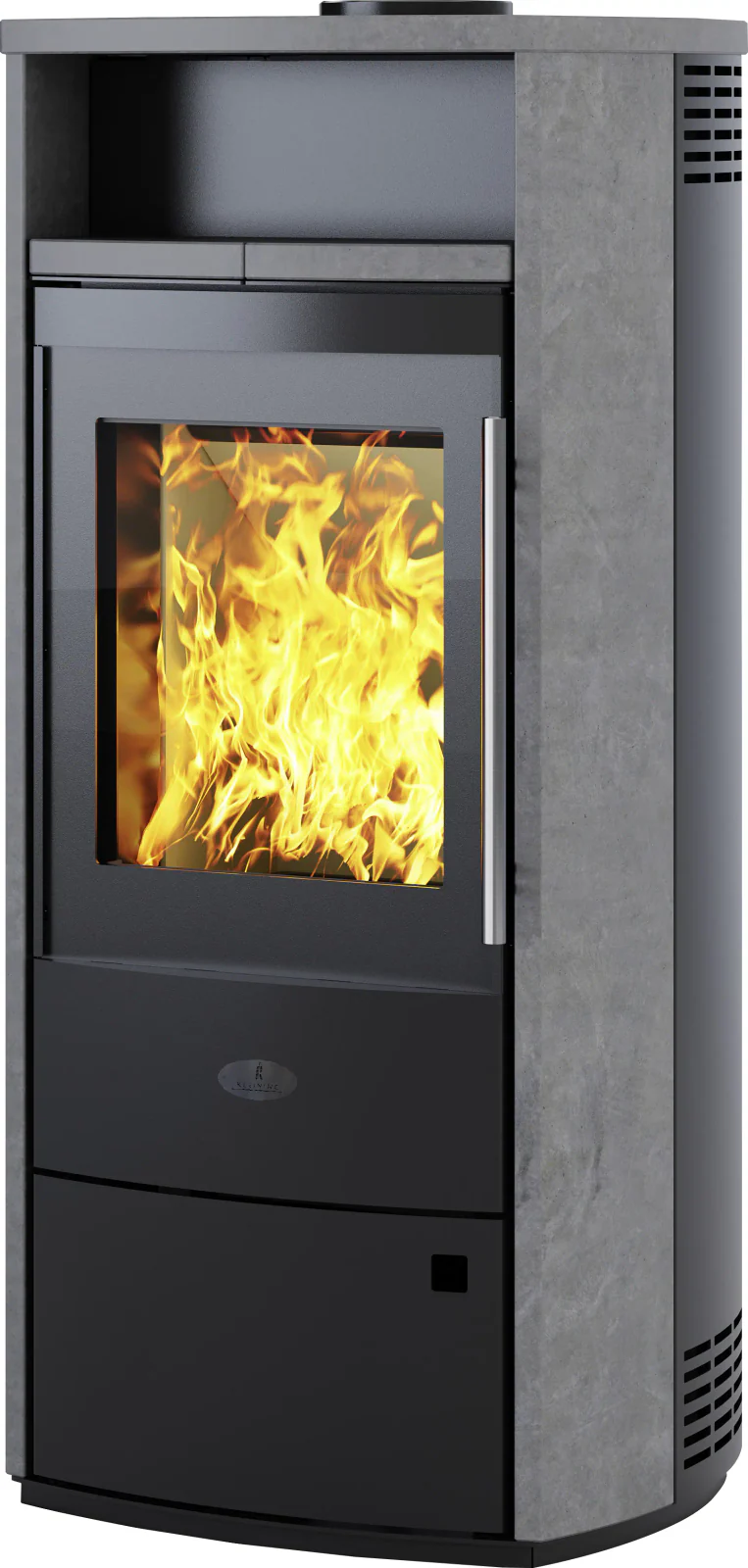 Kleining Kaminofen Dublin mit Natursteinverkleidung 6 KW EEK: A+