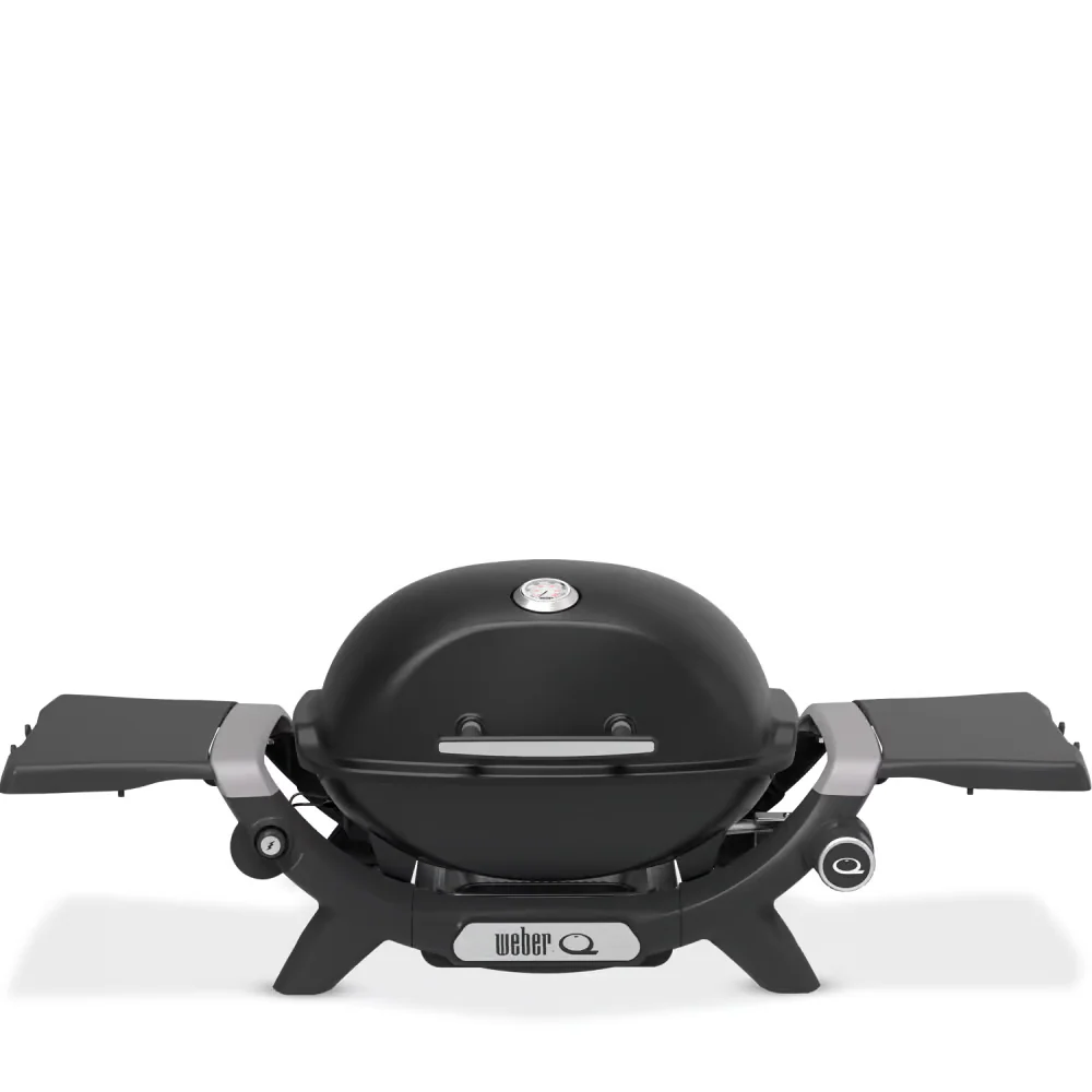 Weber Tisch-Gasgrill Q 1200 mit 1 Brenner & Deckelthermometer Schwarz