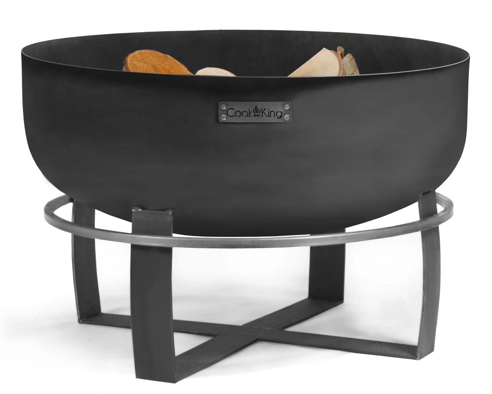 CookKing Feuerschale Stahl Viking Ø 80 cm x 36 cm Schwarz