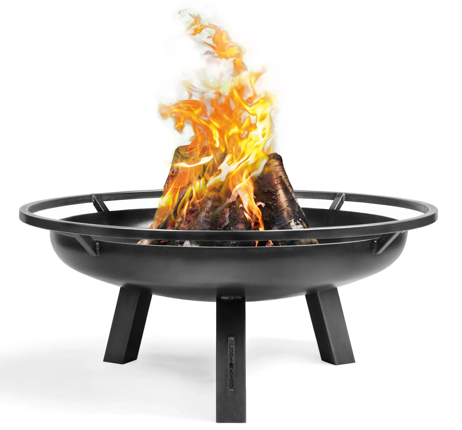 CookKing Feuerschale Stahl Porto Ø 60 cm x 39 cm Schwarz