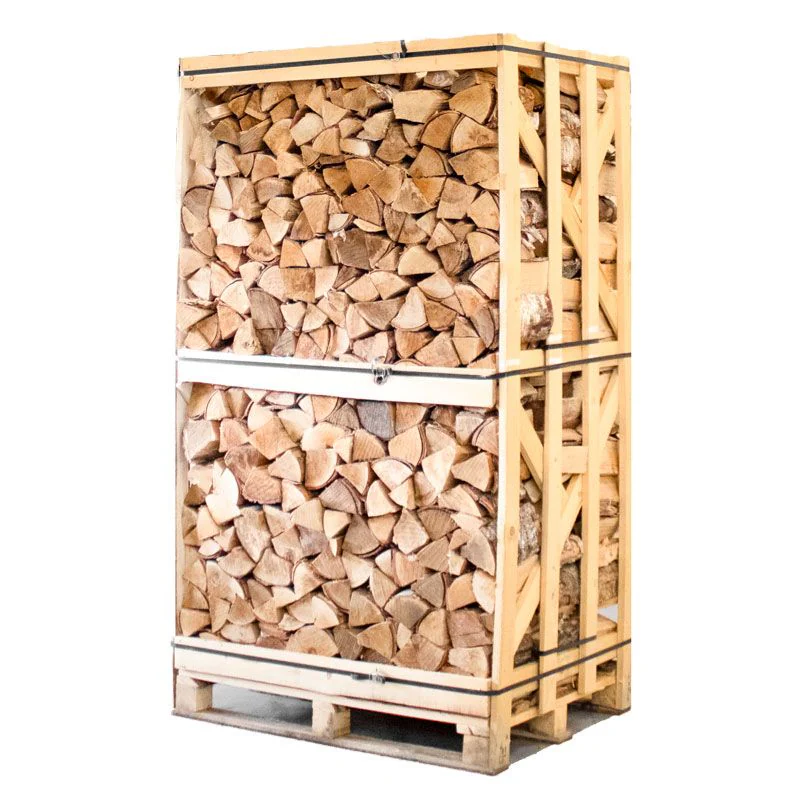 Brennholz Birke 25 cm 80 Sack Palette