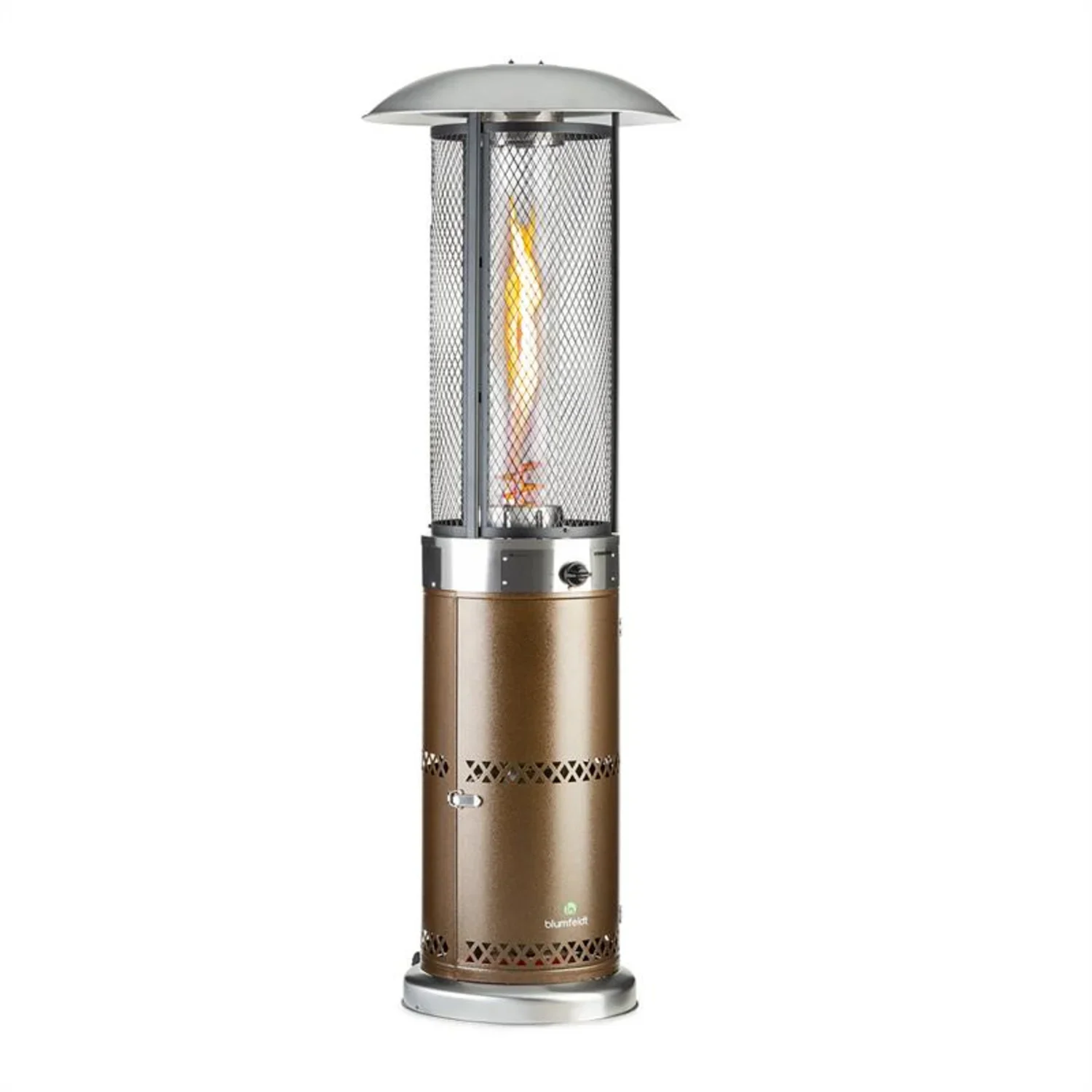 Blumfeldt Goldflame Deluxe Terrassenheizstrahler Silber